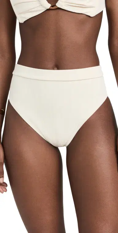 Montce Paulina Bikini Bottoms Cream Rib XS | Thumbnail 1 Montce Paulina Bikini Bottoms Cream Rib XS | Thumbnail 1