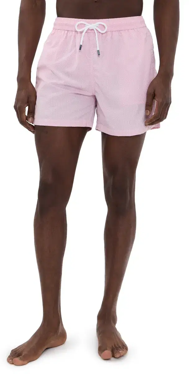 Madeira Swim Trunks 5 Pink Texture Print