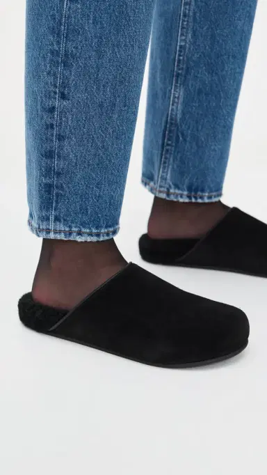 Jenni Kayne Shearling Ashby Clog Black 40 | Thumbnail 3