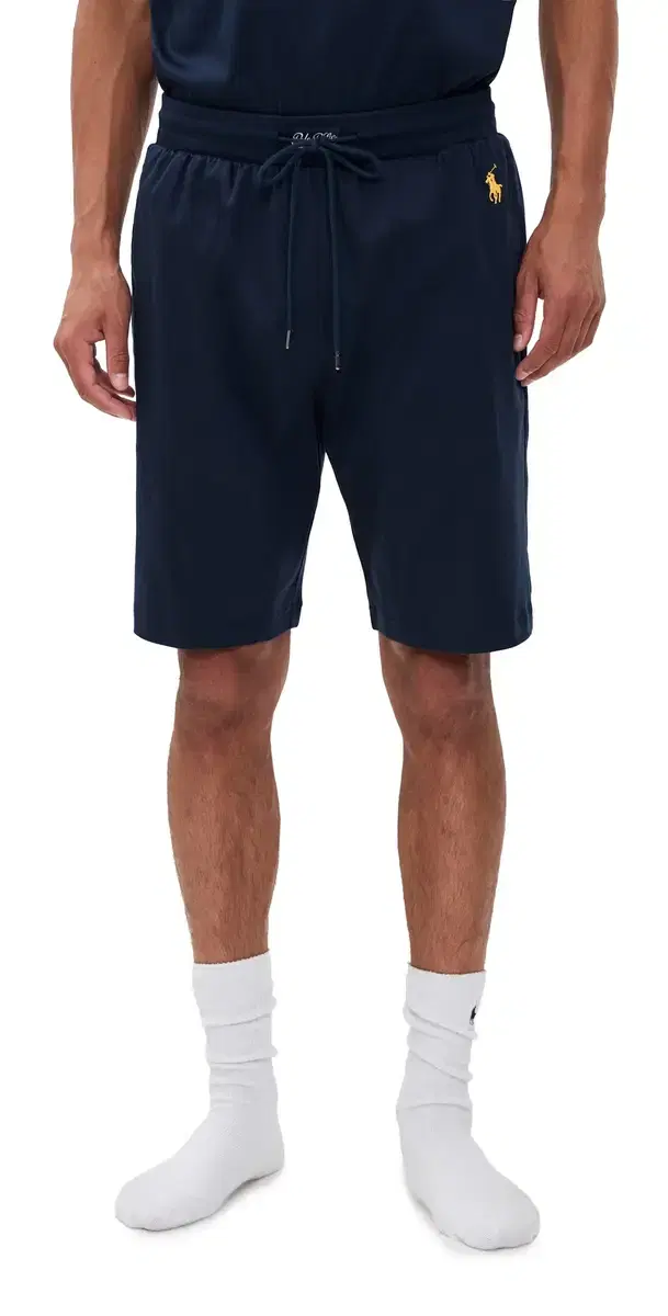 Mercerized Cotton leep horts Cruise Navy