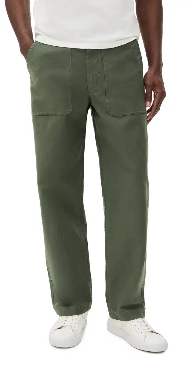 Garment Dye Slub Sateen Baker Pants Surplus