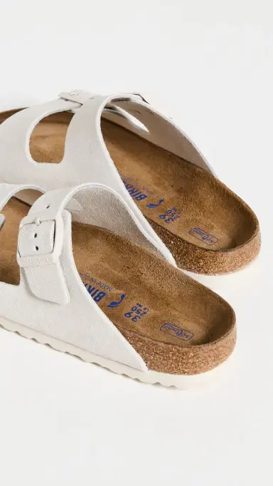 Birkenstock Arizona Soft Footbed Sandals Antique White 41 | Thumbnail 4