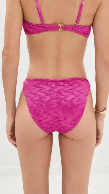 Peixoto Noah Bikini Bottoms Magenta Waves | Thumbnail 3