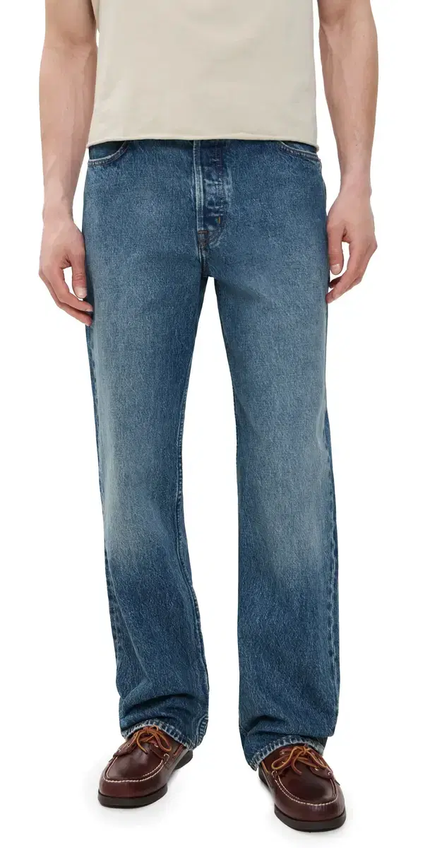 AM Relaxed Straight 5 Pocket Jeans Antique Indigo