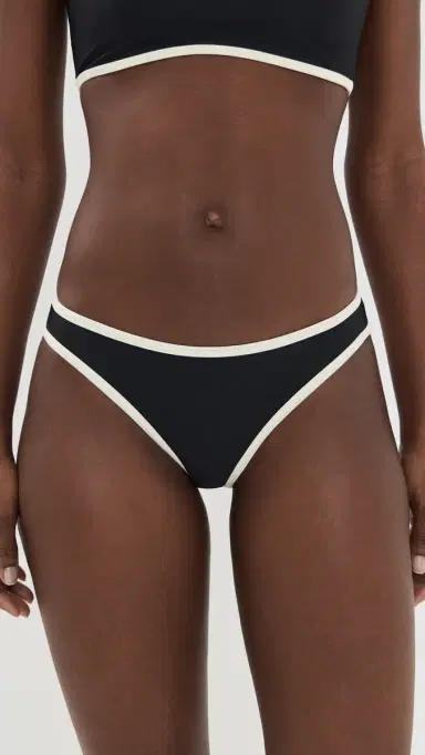 JADE Swim Most Wanted Bikini Bottoms Black w/ | Thumbnail 2