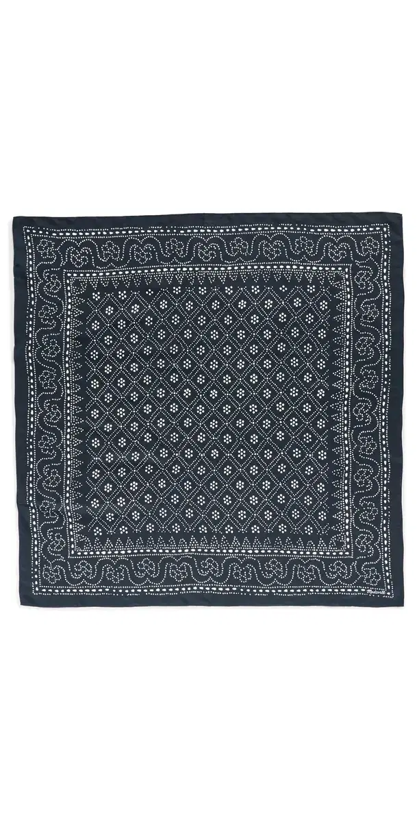 Medium Silk Bandana Diamond Bandana Classic navy One Size