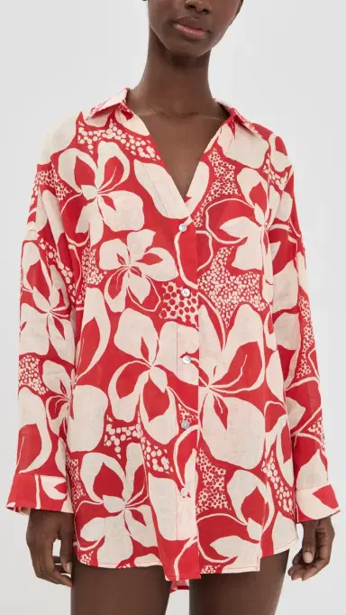LSPACE Rio Tunic Hibiscus Bloom | Thumbnail 3