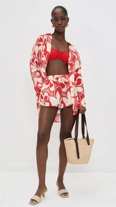 LSPACE Rio Shorts Hibiscus Bloom | Thumbnail 5