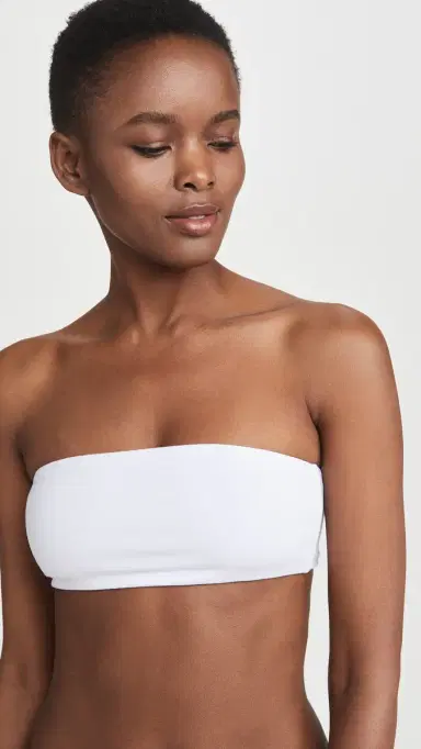 Top Secret Tiny Tube Bandeau Bra White M | Thumbnail 2