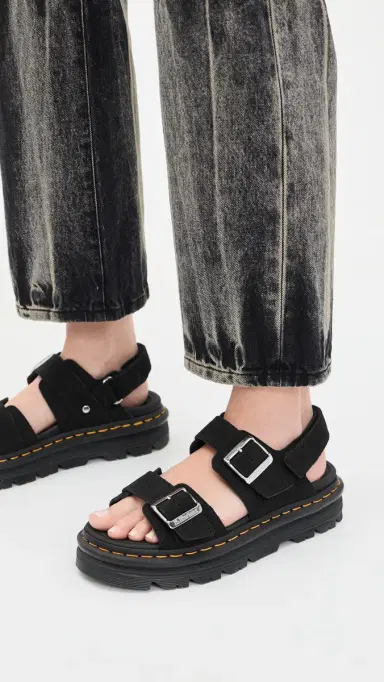 Dr. Martens ZebZag Sandals Black 7 | Thumbnail 3