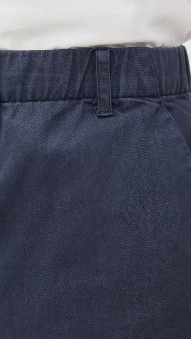 Alex Mill Herringbone Pull On Shorts 7 Navy | Thumbnail 6
