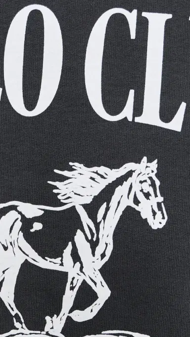 Sporty & Rich Stallion Crewneck Faded Black | Thumbnail 6 Sporty & Rich Stallion Crewneck Faded Black | Thumbnail 6