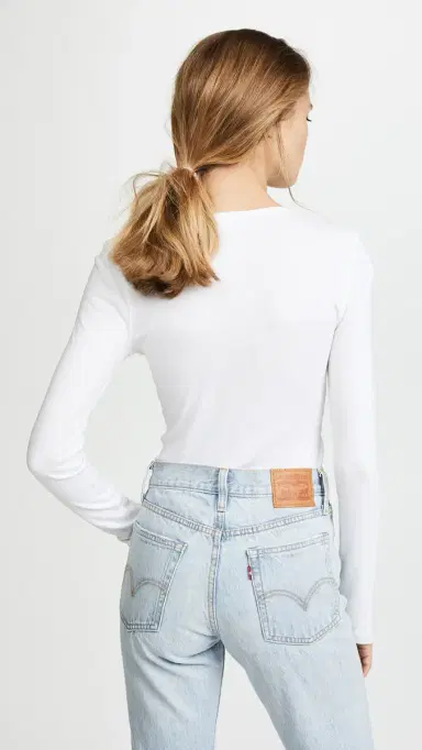 Splendid 1x1 Crew Neck Tee White L | Thumbnail 3 Splendid 1x1 Crew Neck Tee White L | Thumbnail 3