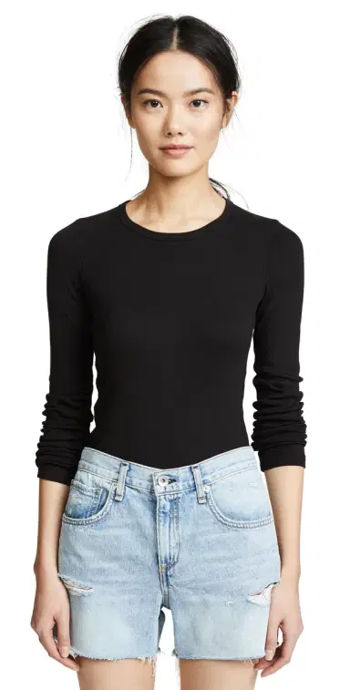 Splendid 1x1 Crew Neck Tee Black M | Thumbnail 1 Splendid 1x1 Crew Neck Tee Black M | Thumbnail 1