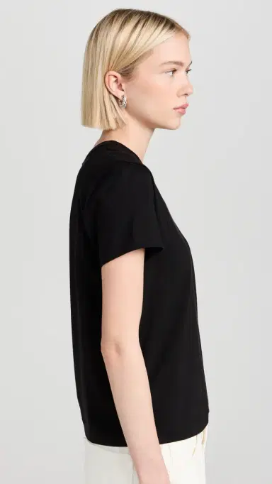 Vince Crew Neck Tee Black S | Thumbnail 4 Vince Crew Neck Tee Black S | Thumbnail 4