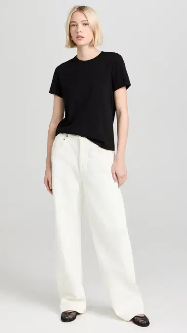 Vince Crew Neck Tee Black S | Thumbnail 5 Vince Crew Neck Tee Black S | Thumbnail 5