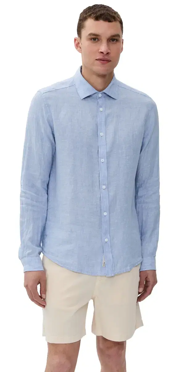 inen Slim Fit Shirt Oxford Blue