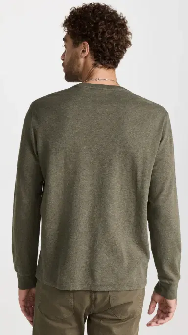Frame Duo Fold Long Sleeve Crew Heather | Thumbnail 3 Frame Duo Fold Long Sleeve Crew Heather | Thumbnail 3