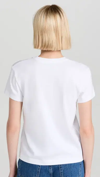 Vince Crew Neck Tee Optic White XS | Thumbnail 3