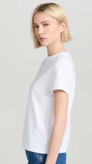 Vince Crew Neck Tee Optic White XS | Thumbnail 4