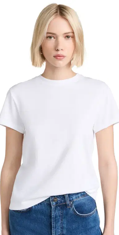 Vince Crew Neck Tee Optic White XS | Thumbnail 1