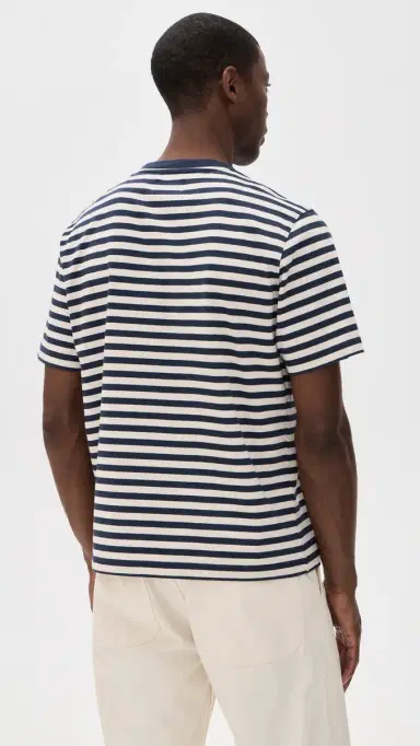Far Afield Breton Stripe Short Sleeved T-Shirt | Thumbnail 3