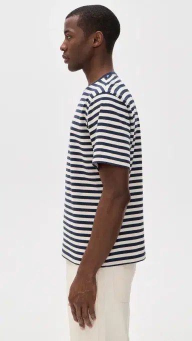 Far Afield Breton Stripe Short Sleeved T-Shirt | Thumbnail 4