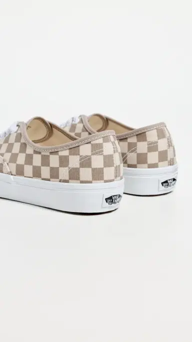 Vans Authentic Sneakers Checkerboard Aluminum/Oatmeal | Thumbnail 4 Vans Authentic Sneakers Checkerboard Aluminum/Oatmeal | Thumbnail 4