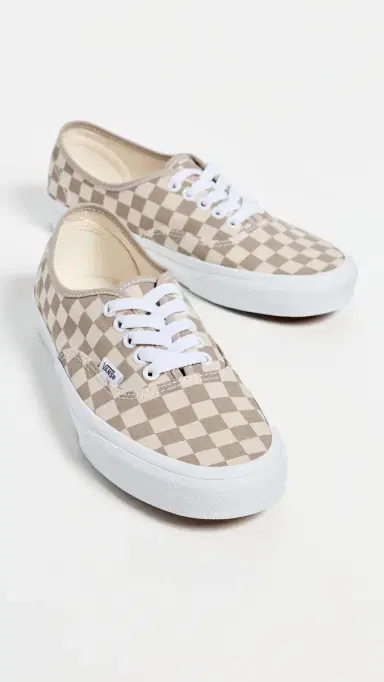 Vans Authentic Sneakers Checkerboard Aluminum/Oatmeal | Thumbnail 5 Vans Authentic Sneakers Checkerboard Aluminum/Oatmeal | Thumbnail 5