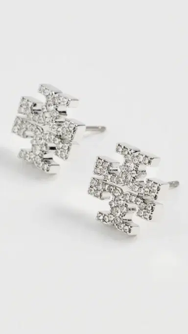 Tory Burch Icon Pavé Stud Earrings | Thumbnail 4