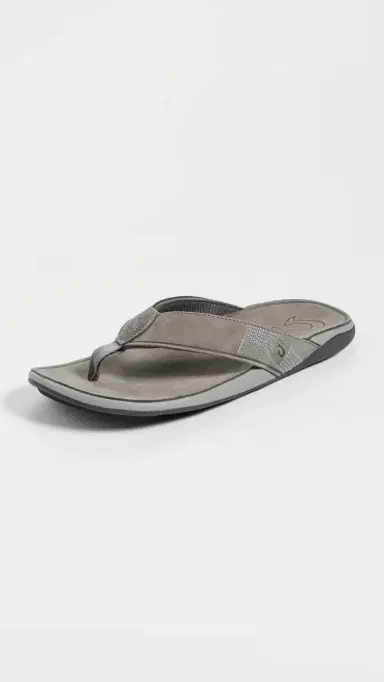 OluKai Tuahine Sandals Stone/Stone | Thumbnail 2