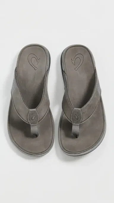 OluKai Tuahine Sandals Stone/Stone | Thumbnail 4
