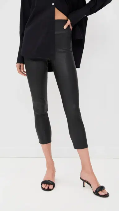 Sprwmn Capri eather Leggings Black | Thumbnail 2 Sprwmn Capri eather Leggings Black | Thumbnail 2