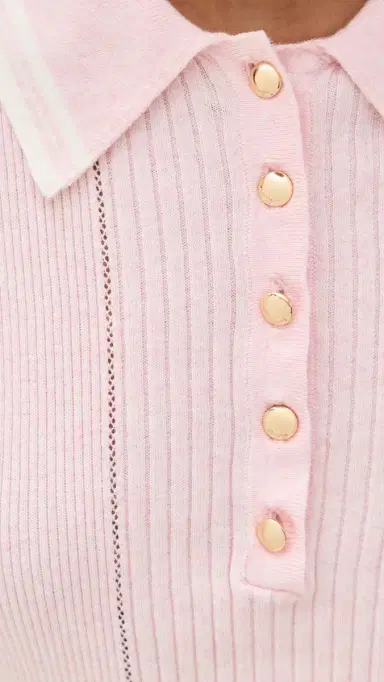 rag & bone aurie Tipped Short Sleeve Polo ight Pink | Thumbnail 6 rag & bone aurie Tipped Short Sleeve Polo ight Pink | Thumbnail 6