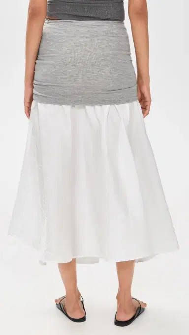 The Line by K Mari Skirt Heather Grey/White | Thumbnail 3 The Line by K Mari Skirt Heather Grey/White | Thumbnail 3