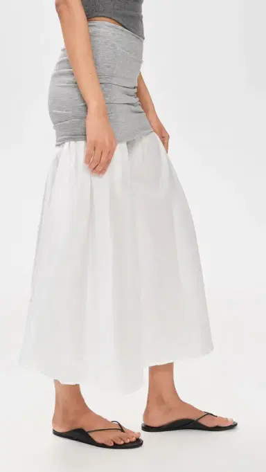 The Line by K Mari Skirt Heather Grey/White | Thumbnail 4 The Line by K Mari Skirt Heather Grey/White | Thumbnail 4