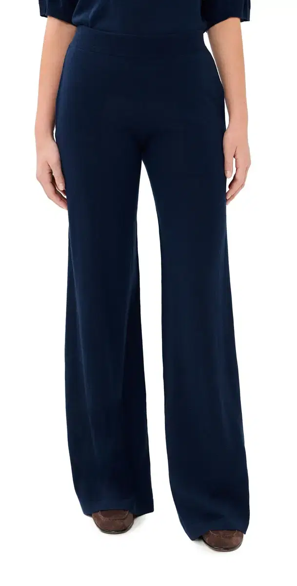 Cashmere Wide eg Pants Navy