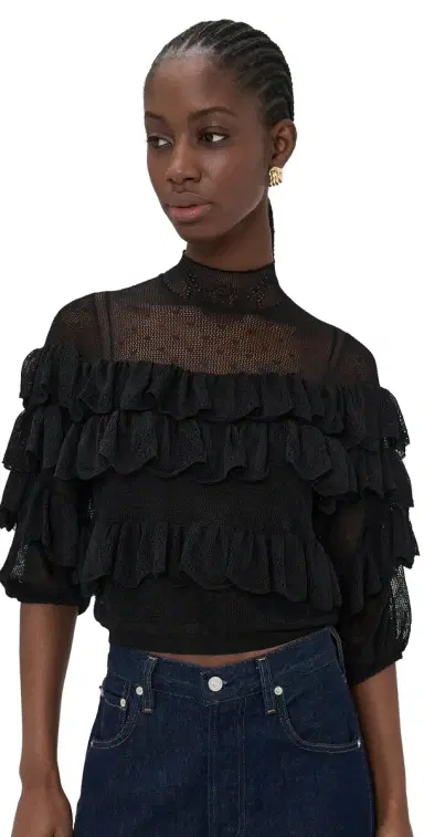 Ulla Johnson Corinna Top Noir | Thumbnail 1 Ulla Johnson Corinna Top Noir | Thumbnail 1