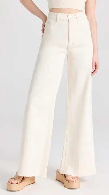 DL1961 Hepburn Wide Leg Jeans Ecru 34 | Thumbnail 2 DL1961 Hepburn Wide Leg Jeans Ecru 34 | Thumbnail 2