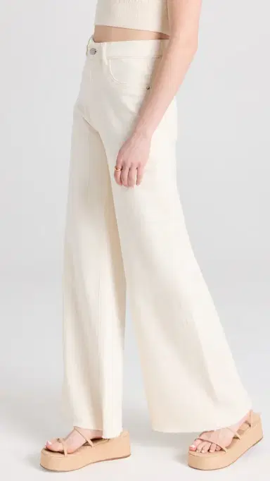 DL1961 Hepburn Wide Leg Jeans Ecru 34 | Thumbnail 4 DL1961 Hepburn Wide Leg Jeans Ecru 34 | Thumbnail 4