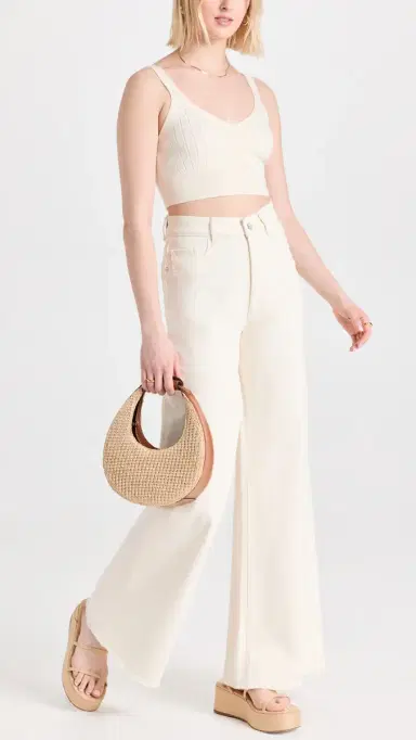 DL1961 Hepburn Wide Leg Jeans Ecru 34 | Thumbnail 5 DL1961 Hepburn Wide Leg Jeans Ecru 34 | Thumbnail 5