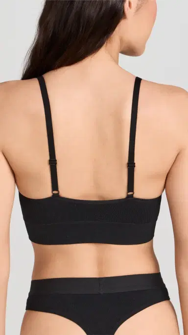 HONEYDEW Cyrus Rib Seamless Thong 3 Pack Black/Bon Bon/Black | Thumbnail 4