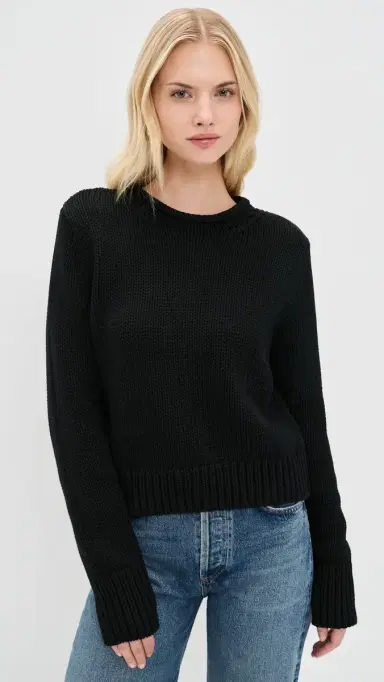 La Ligne Solid Mini arina Pullover Black | Thumbnail 2