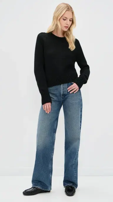 La Ligne Solid Mini arina Pullover Black | Thumbnail 5