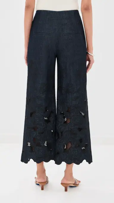 Veronica Beard Osborne Pants Indigo Rinse | Thumbnail 3