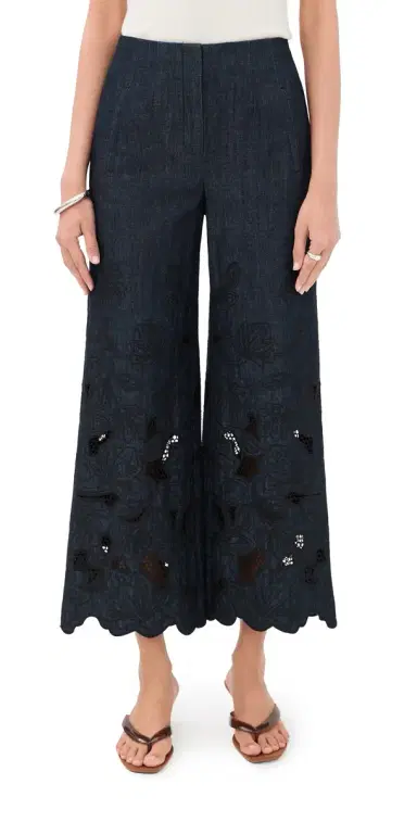 Veronica Beard Osborne Pants Indigo Rinse | Thumbnail 1