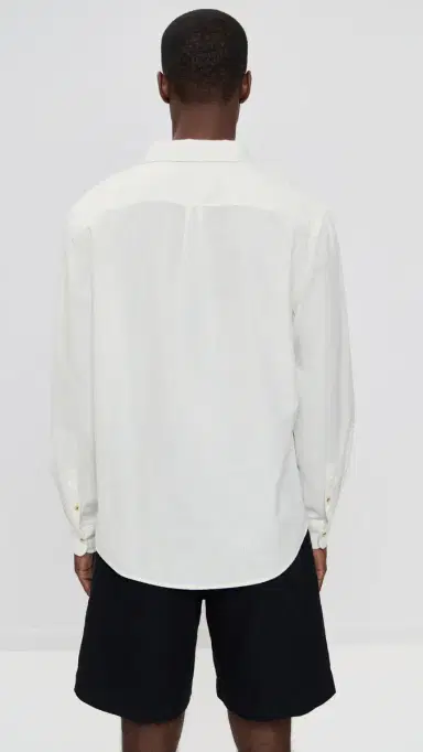 Marine Layer Better-Than-Linen Shirt White L | Thumbnail 3