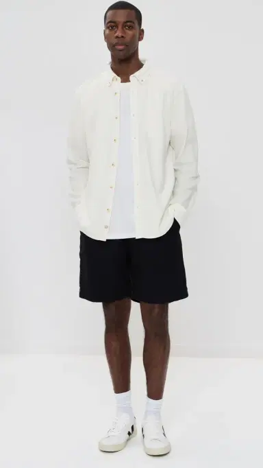 Marine Layer Better-Than-Linen Shirt White L | Thumbnail 5