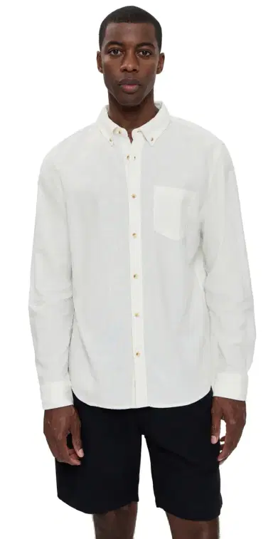 Marine Layer Better-Than-Linen Shirt White L | Thumbnail 1