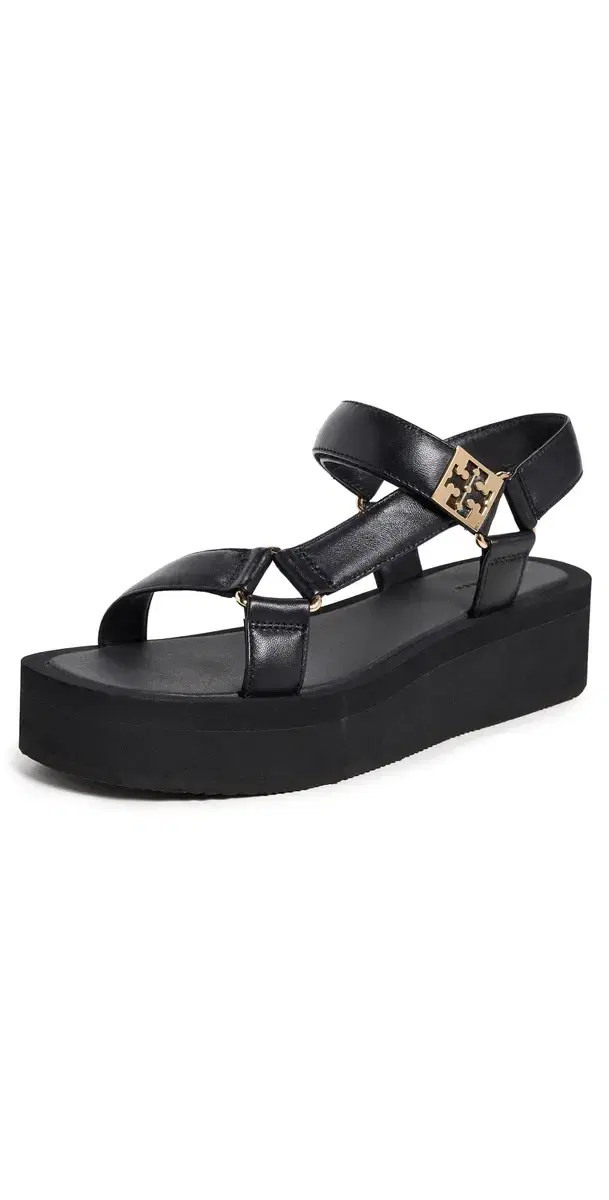 Mellow Platform Sandals Perfect Black/Gold